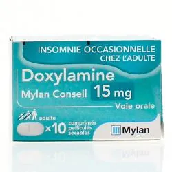 DOXYLAMINE Mylan 15 mg 10 comprimés