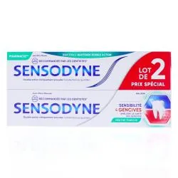SENSODYNE dentifrice sensibilité & gencives menthe fraiche lot de 2 tube 75ml