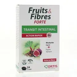 ORTIS Fruits & fibres forte transit intestinal 24 comprimés
