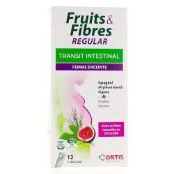 ORTIS Fruits & Fibres regular transit intestinal femme enceinte 12 sticks