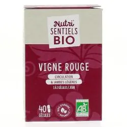 NUTRI'SENTIELS BIO Vigne Rouge 40 gélules