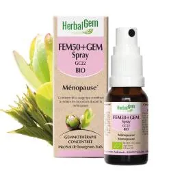 HERBALGEM Fem50+Gem Spray GC22 Bio Ménopause 15ml
