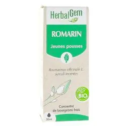 HERBALGEM Concentré de bourgeons frais - Romarin jeunes pousses bio 30ml