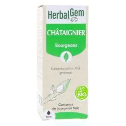 HERBALGEM Concentré de bourgeons frais - Châtaigner bourgeons Bio 30ml