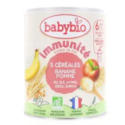 BABYBIO Céréales - banane pomme dès 6 mois 220g
