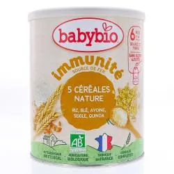 BABYBIO Céréales - nature dès 6 mois et + pot de 220g