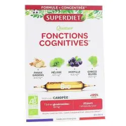 SUPERDIET Quatuor Fonctions Cognitives 20 ampoules de 15ml