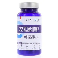 GRANIONS Immunité & Energie - 22 Vitamines Minéraux et plantes 90 comprimés