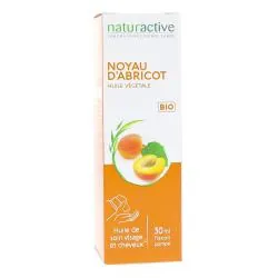 NATURACTIVE Huile végétale Noyau d'Abricot Bio Flacon Pompe 50ml