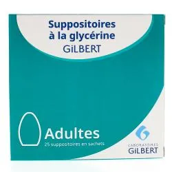 SUPPOSITOIRES à la GLYCERINE Adultes GILBERT boîte de 25