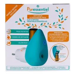 PURESSENTIEL Diffuseur d'huiles essentielles ultrasonique prise