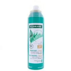 KLORANE Purifiant - Shampooing sec teinté à l'Ortie pour cheveux bruns 150ml
