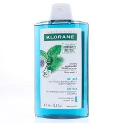 KLORANE Menthe aquatique bio - Shampooing détox anti-pollution flacon 400ml