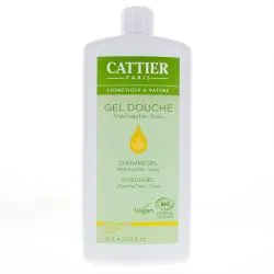 CATTIER Gel douche Fraicheur Thé matcha-yuzu Flacon 1L