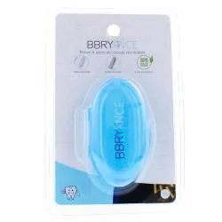 BBRYANCE Brosse à dents en silicone réutilisable bleu