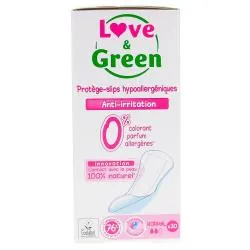 LOVE&GREEN Protège slip Hypoallergéniques nuit normal x30