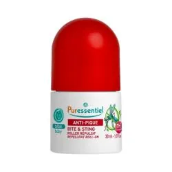 PURESSENTIEL Roller répulsif anti-pique bébé roll-on 30ml