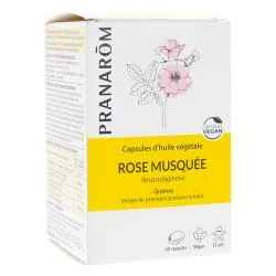 PRANAROM Capsules d'huile végétale Rose musquée x60