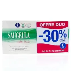 SAUGELLA Serviettes hygiéniques Nuit Lot de 2x 14 Offre -30% sur le 2ème produit