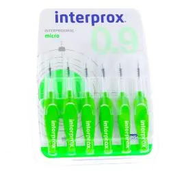 INTERPROX Brossettes interdentaires interproximal micro 0.9 mm