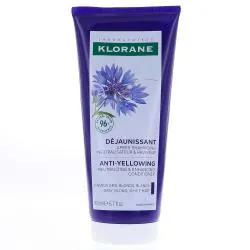 KLORANE Centaurée bio - Après-Shampooing déjaunissant, cheveux gris, blonds tube 200ml