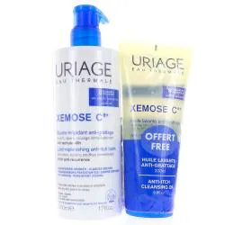 URIAGE Xemose C Baume relipidant Anti-Grattage 500 ml + Huile lavante apaisante 200ml