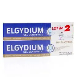 ELGYDIUM Gel dentifrice Multi-actions lot de 2