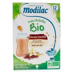 MODILAC Mes céréales bio cacao vanille dès 12 mois