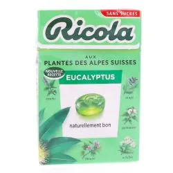 RICOLA Bonbons aux plantes suisses goût eucalyptus 50 g