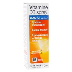 3C PHARMA Vitamine D3 Spray 2000UI 20ml