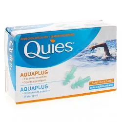 QUIES Aquaplug Protection auriculaire 1 paire réutilisable