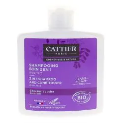 CATTIER Shampooing soin 2en 1 cheveux bouclés bio 250ml