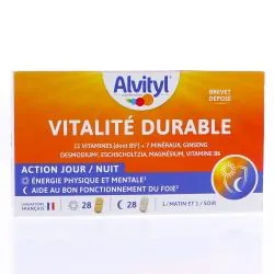 ALVITYL Vitalité - Durable Energie physique et mentale - Aide au bon fonctionnement du foie 28 jours