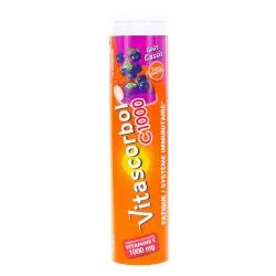 VITASCORBOL C1000 Boîte de 15 comprimés effervescents Goût cassis