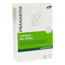 PRANAROM Aromaforce Capsules nez gorge bio 30 capsules