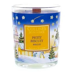 COLLINES DE PROVENCE Bougie Parfumée Spéciale Noël parfum Petit Biscuit 75g