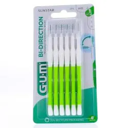 GUM n°2114 Brossettes interdentaires proxabrush bi direction x6 0.7mm