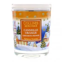COLLINES DE PROVENCE Bougie Parfumée Spéciale Noël parfum Cannelle Orange 180g