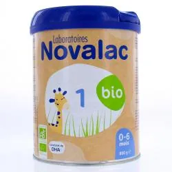 NOVALAC Lait bio 1er Age 0-6 mois 800g