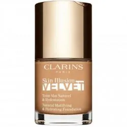 CLARINS Skin Illusion Velvet - Fond de Teint Mat Naturel & Hydratation 111N Auburn 30ml