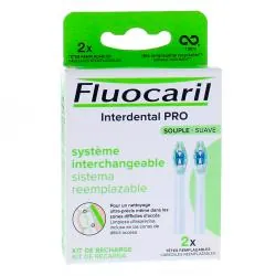 FLUOCARIL Interdental Pro - Système Interchangeable tête de brosse à dents souple x2