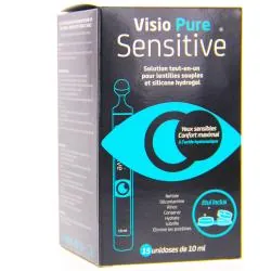 VISIOPURE Sensitive Solution tout en un lentilles 15unidoses 10ml