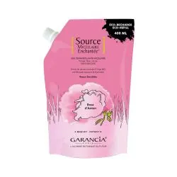 GARANCIA Source micellaire enchantée - Eau démaquillante parfum rose d'antan eco recharge 400ml