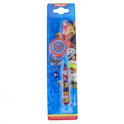 TINOKOU Brosse à dent ergonomique avec capuchon pat'patrouille