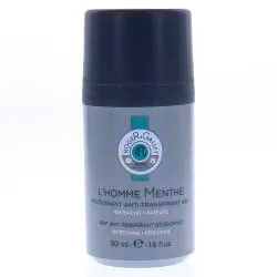ROGER & GALLET Homme Menthe - Déodorant anti-transpirant 48h Roll-on 50ml
