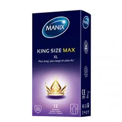 MANIX King size max - Préservatifs maximum confort 12 préservatifs