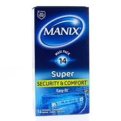 MANIX SUPER Security & Comfort - Préservatifs easy fit boite 14 préservatifs