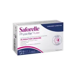 SAFORELLE Physioflor Flash élimination urinaire 10 gélules et 10 comprimés
