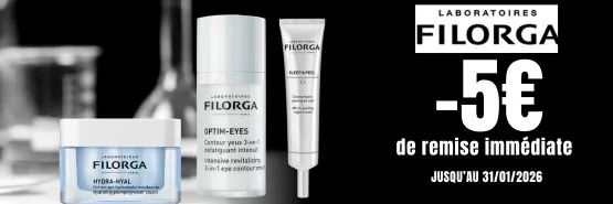 FILORGA -5€ sur une sélection
