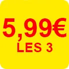 GILBERT 5.99€ les 3 produits*